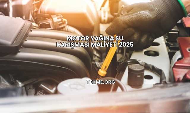 Motor Yağına Su Karışması Maliyeti 2025
