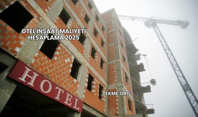Otel İnşaat Maliyeti Hesaplama 2025
