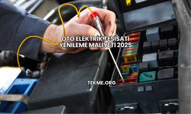 Oto Elektrik Tesisatı Yenileme Maliyeti 2025
