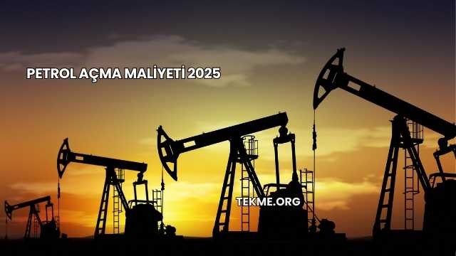 Petrol Açma Maliyeti 2025