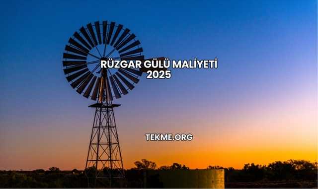 Rüzgar Gülü Maliyeti 2025