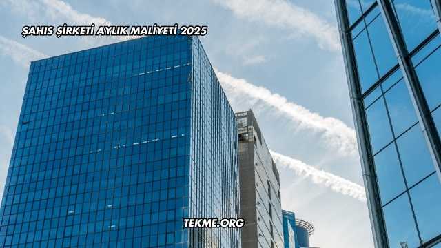 Şahıs Şirketi Aylık Maliyeti 2025