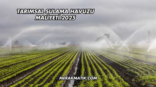Tarımsal Sulama Havuzu Maliyeti 2025