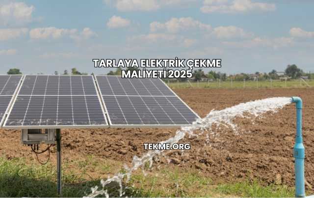 Tarlaya Elektrik Çekme Maliyeti 2025