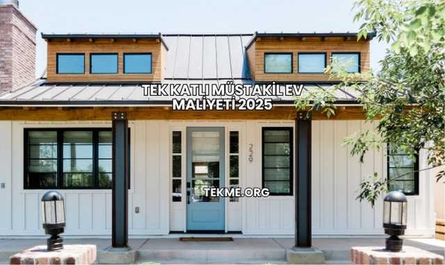 Tek Katlı Müstakil Ev Maliyeti 2025