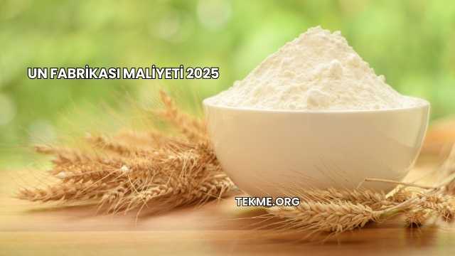 Un Fabrikası Maliyeti 2025