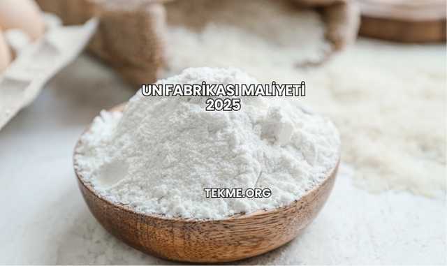 Un Fabrikası Maliyeti 2025