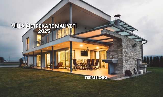 Villa Metrekare Maliyeti 2025