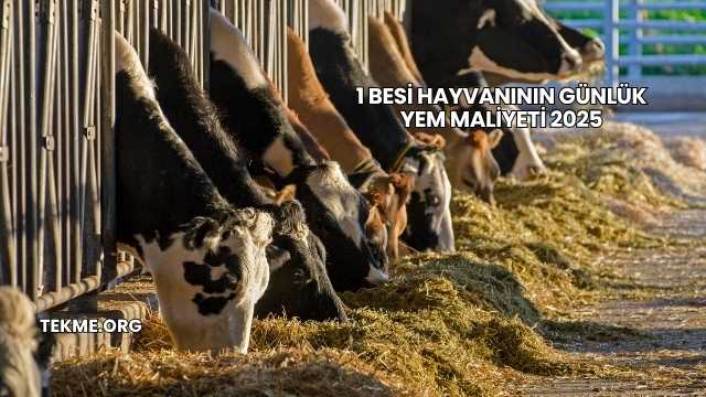 1 Besi Hayvanının Günlük Yem Maliyeti 2025