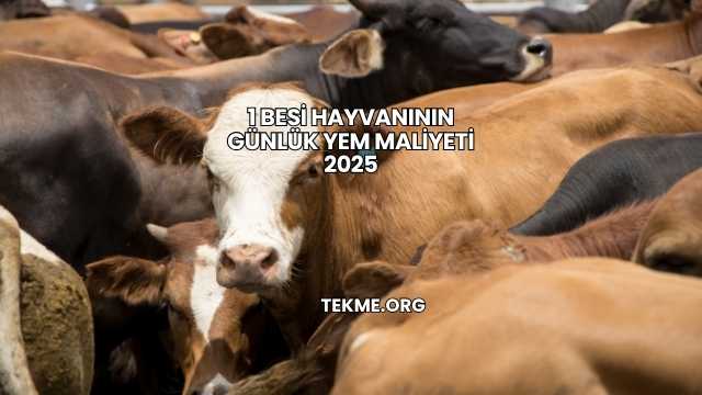 1 Besi Hayvanının Günlük Yem Maliyeti 2025