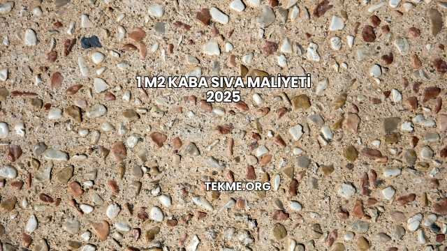 1 m2 Kaba Sıva Maliyeti 2025