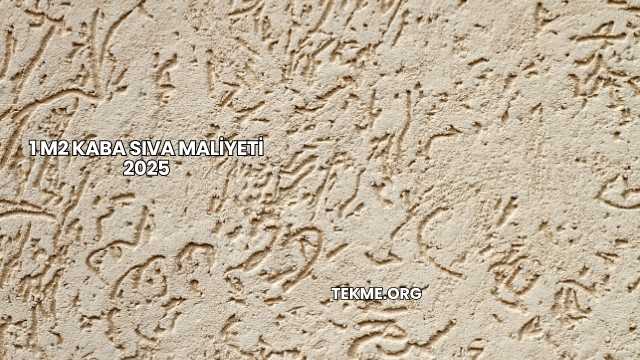 1 m2 Kaba Sıva Maliyeti 2025