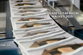 100 Adet Kitap Basım Maliyeti 2025