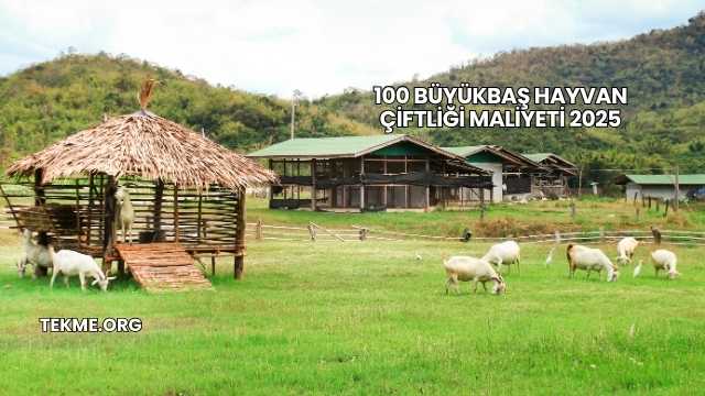 100 Büyükbaş Hayvan Çiftliği Maliyeti 2025