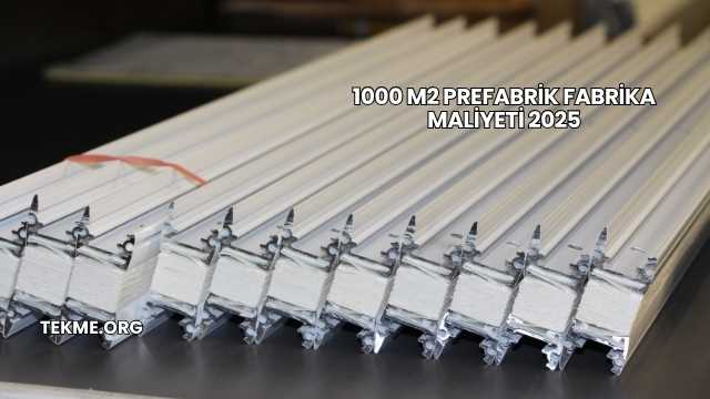 1000 m2 Prefabrik Fabrika Maliyeti 2025