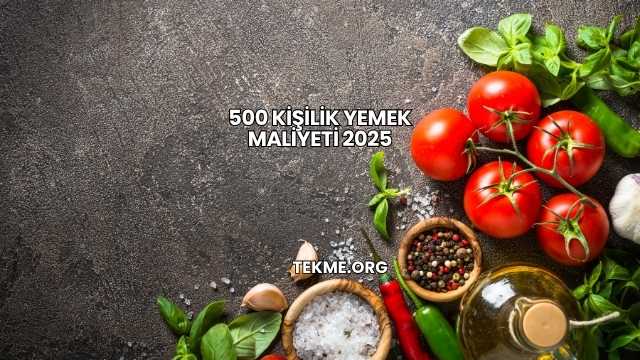 500 Kişilik Yemek Maliyeti 2025