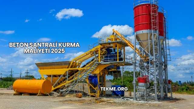 Beton Santrali Kurma Maliyeti 2025