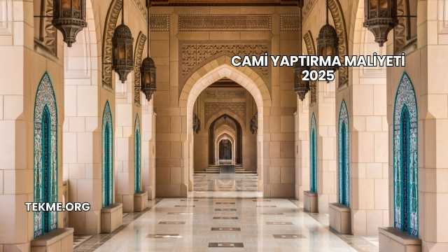 Cami Yaptırma Maliyeti 2025