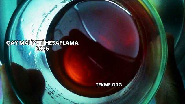 Çay Maliyeti Hesaplama 2025