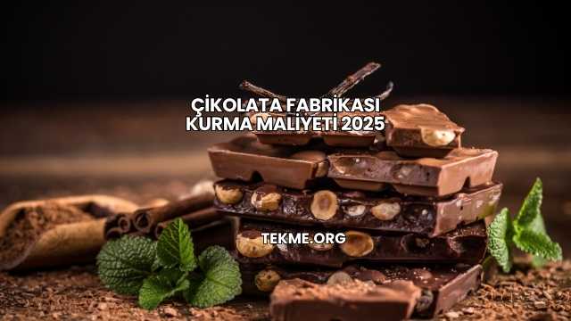 Çikolata Fabrikası Kurma Maliyeti 2025