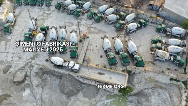 Çimento Fabrikası Maliyeti 2025