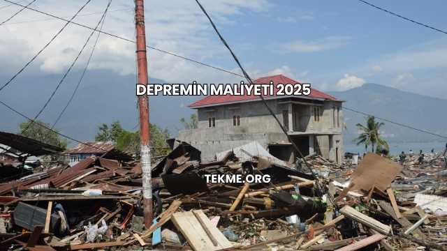 Depremin Maliyeti 2025