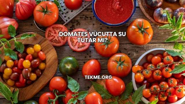 Domates Vücutta Su Tutar mı?