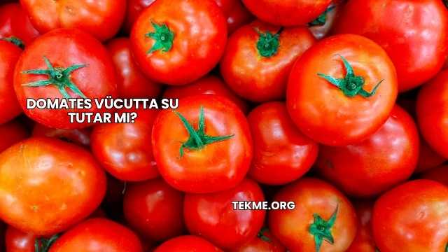 Domates Vücutta Su Tutar mı?