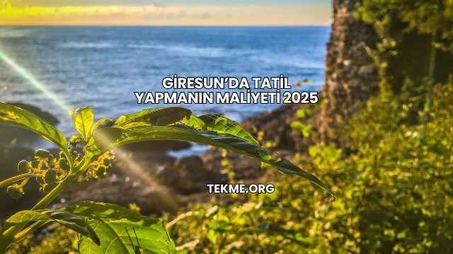 Giresun’da Tatil Yapmanın Maliyeti 2025