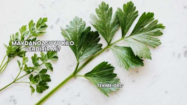 Maydanoz Suyu Kilo Verdirir mi