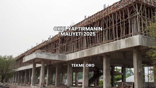 Okul Yaptırmanın Maliyeti 2025