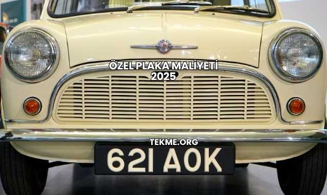 Özel Plaka Maliyeti 2025