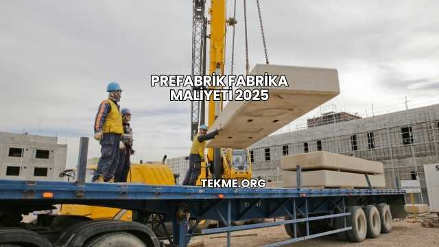 Prefabrik Fabrika Maliyeti 2025
