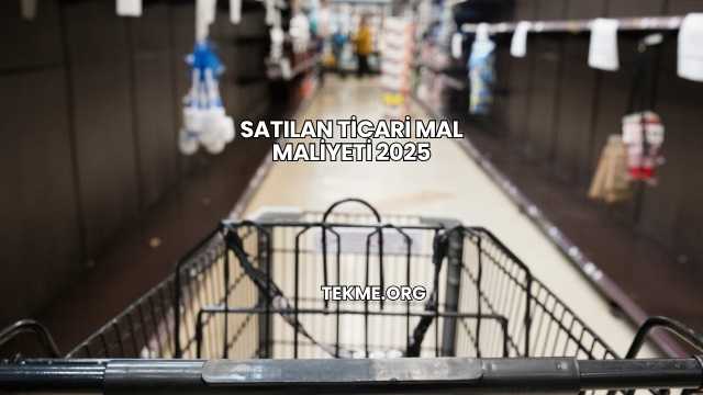 Satılan Ticari Mal Maliyeti 2025