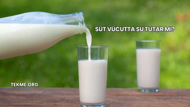 Süt Vücutta Su Tutar mı?