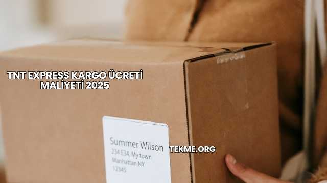 TNT Express Kargo Ücreti Maliyeti 2025