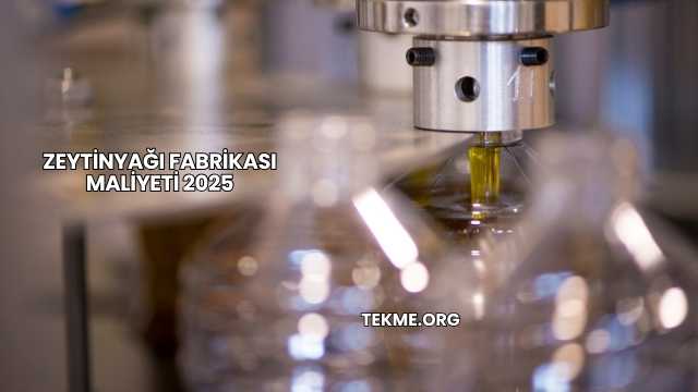 Zeytinyağı Fabrikası Maliyeti 2025