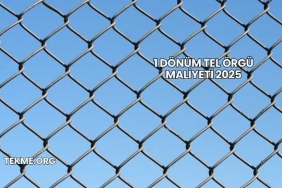 1 Dönüm Tel Örgü Maliyeti 2025