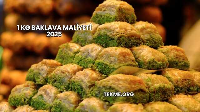 1 Kg Baklava Maliyeti 2025