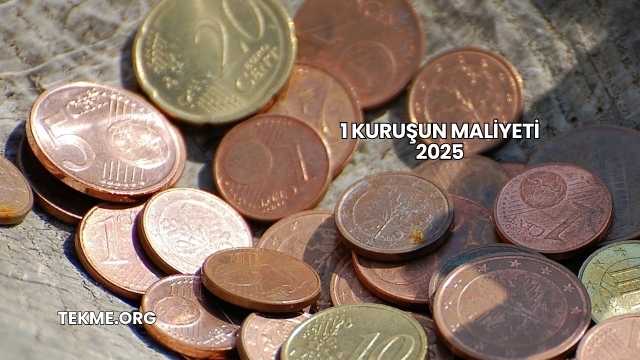 1 Kuruşun Maliyeti 2025