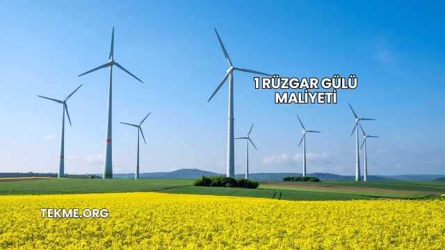 1 Rüzgar Gülü Maliyeti