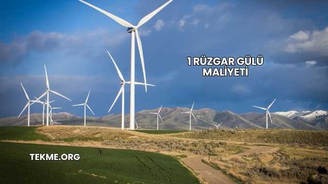 1 Rüzgar Gülü Maliyeti