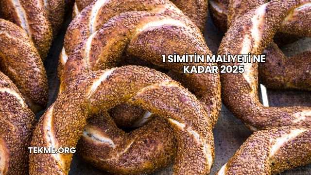 1 Simitin Maliyeti Ne Kadar 2025