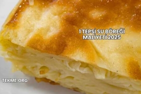 1 Tepsi Su Böreği Maliyeti 2025