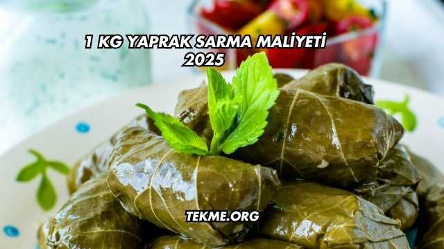 1 kg Yaprak Sarma Maliyeti 2025