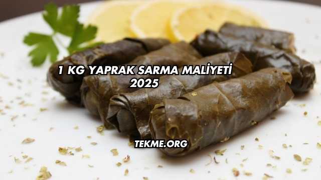 1 kg Yaprak Sarma Maliyeti 2025