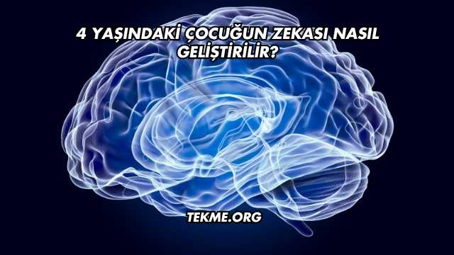 4 Yaşındaki Çocuğun Zekası Nasıl Geliştirilir?