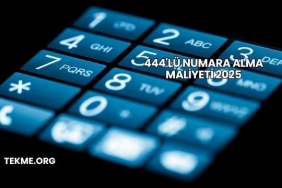 444'lü Numara Alma Maliyeti 2025