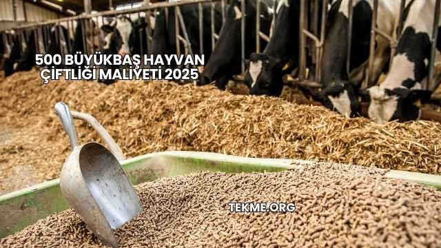 500 Büyükbaş Hayvan Çiftliği Maliyeti 2025