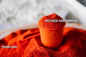 Acı Kilo Verdirir mi?